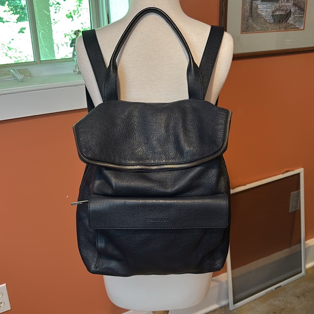 Whistles leather backpack (navy)